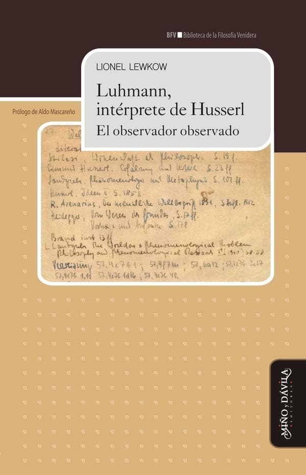 Luhmann, intérprete de husserl