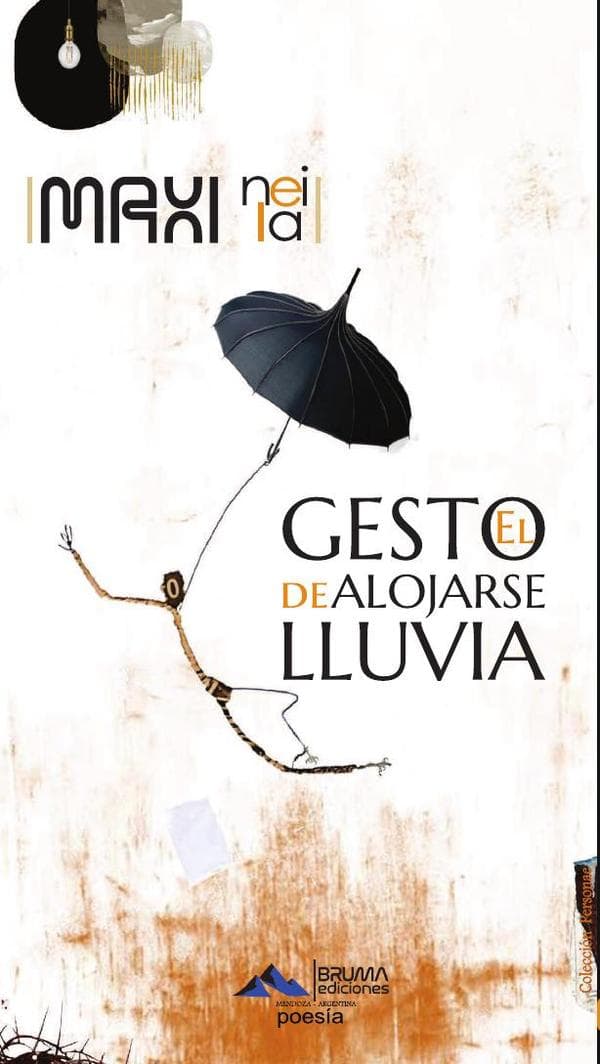 El gesto de alojarse lluvia