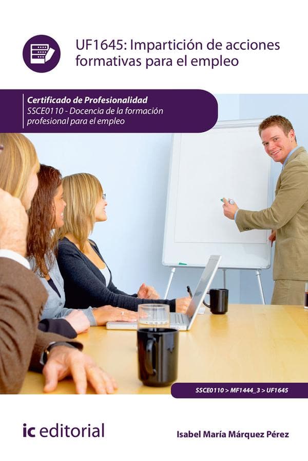 Impartición de acciones formativas para el empleo. Ssce0110 - docencia de la formación profesional para el empleo