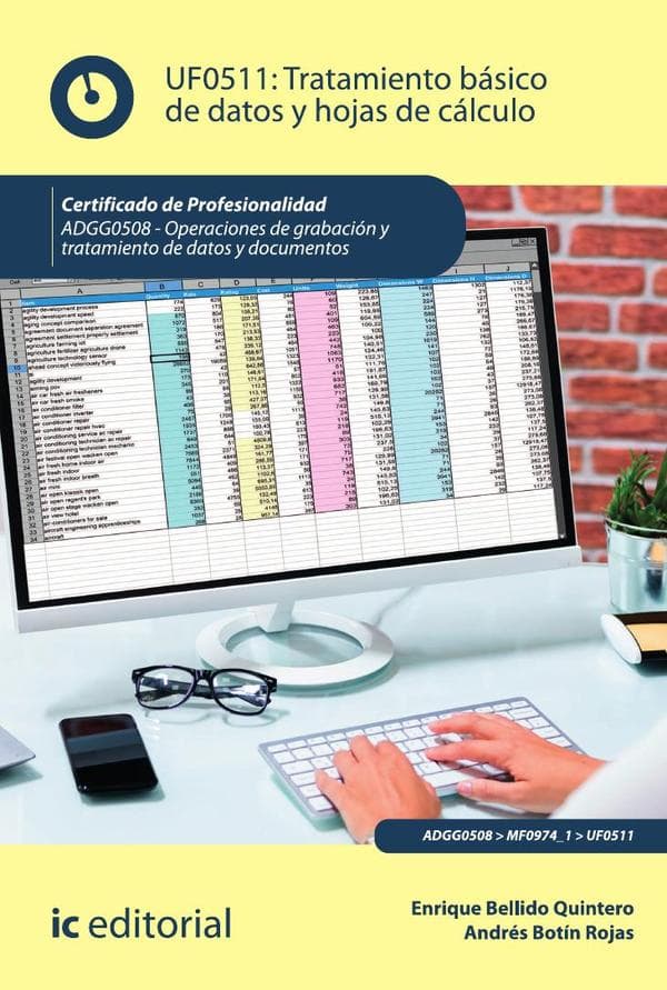 Tratamiento básico de datos y hojas de cálculo. Adgg0508 - operaciones de grabación y tratamiento de datos y documentos