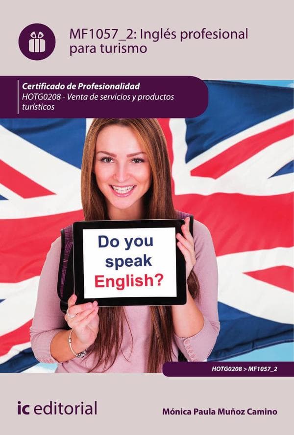 Inglés profesional para turismo. Hotg0208 - venta de productos y servicios turísticos
