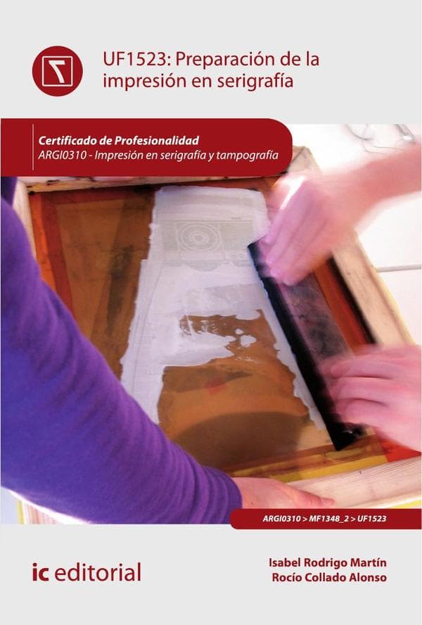 Preparación de la impresión en serigrafía. Argi0310 - impresión en serigrafía y tampografía