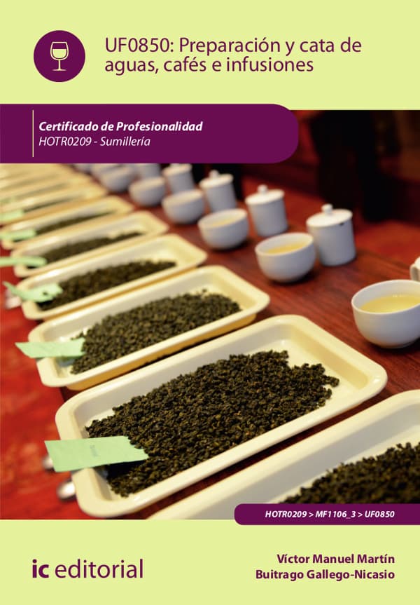 Preparación y cata de aguas, cafés e infusiones. Hotr0209 - sumillería