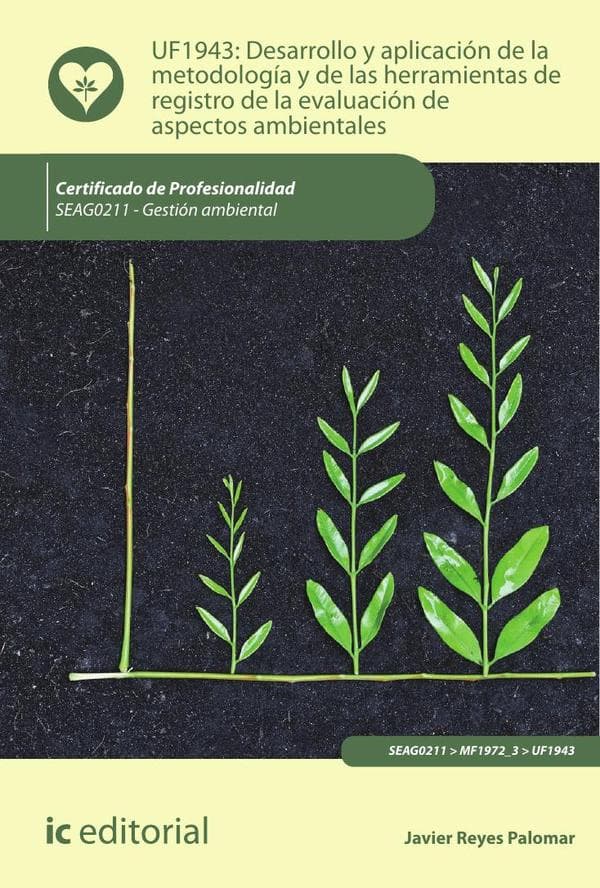 Desarrollo y aplicación de la metodología y de las herramientas de registro de la evaluación de aspectos ambientales. Seag0211 - gestión ambiental