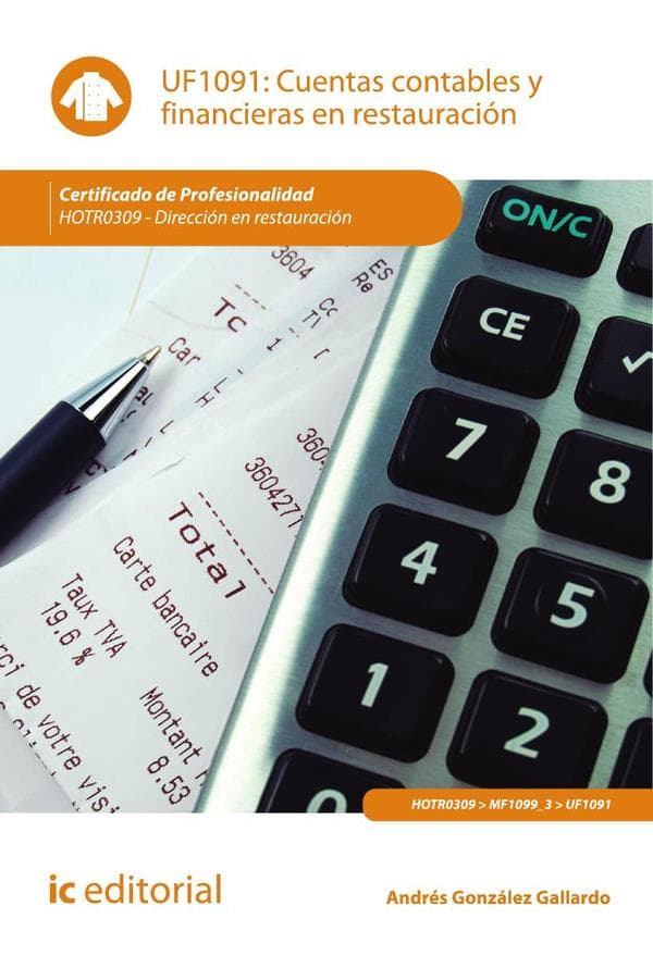 Cuentas contables y financieras en restauración. Hotr0309 - dirección en restauración