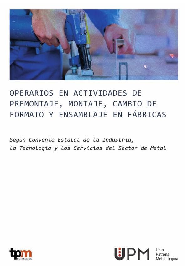 C.9 operarios en actividades de premontaje, montaje, cambio de formato y ensamblaje en fábricas