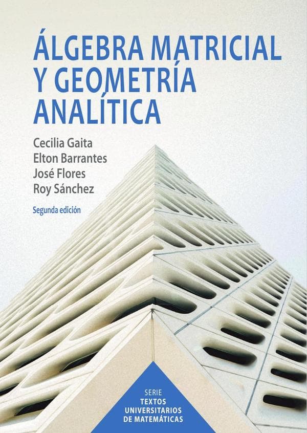 Álgebra matricial y geometría analítica - iie