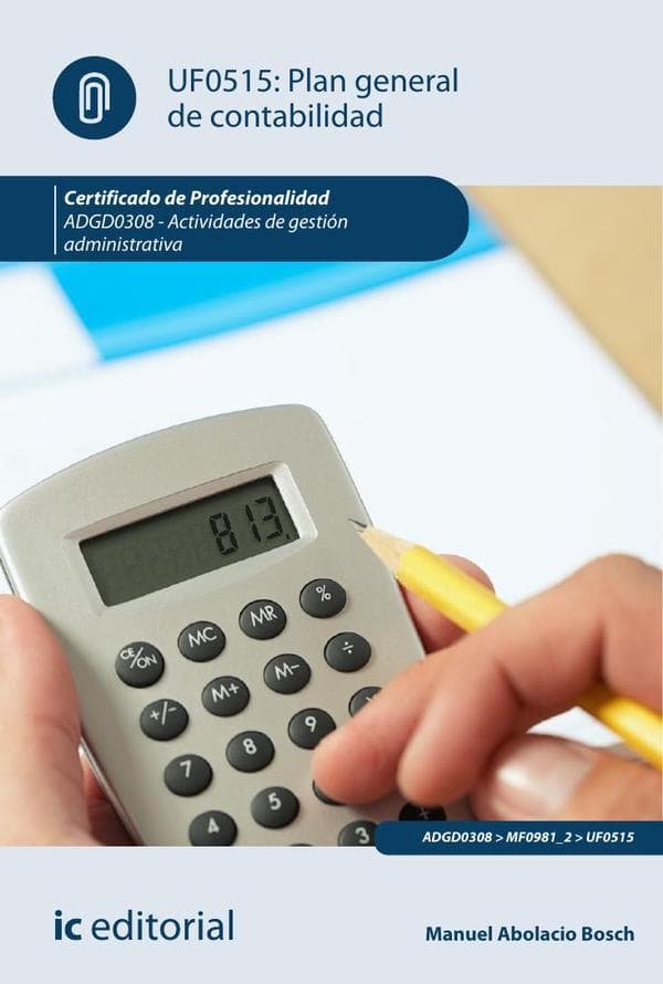 Plan general de contabilidad. Adgd0308 - actividades de gestión administrativa
